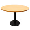 Rapidline Estilo Round Table Flat Disc Base 1200mm Diameter Beech / Black