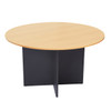 Rapidline Rapid Worker Round Meeting Table 1200mm Diameter Beech / Ironstone