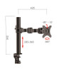 Rapidline Black Single Monitor Arm Revolve Pole Mounted
