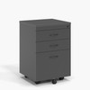 Rapidline Rapid Worker Mobile Pedestal 3 Drawer Ironstone