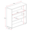 Rapidline Rapid Worker Open Bookcase Beech / Ironstone 2 Adjustable Shelves