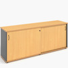 Rapidline Rapid Worker Credenza Sliding Door 1800 x 450 x 730mm Beech / Ironstone