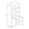 Rapidline Rapid Worker Half Door Lockable Wall Unit Beech / Ironstone