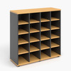 Rapidline Rapid Worker Pigeon 20 Hole Storage Unit 1040 x 380 x 1040mm Beech / Ironstone