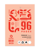 Olympic A4 Eco Exercise Book 96 Pages 8mm Ruling Stapled Pack of 10