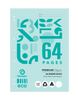 Olympic A4 Eco Binder Book 64 Pages 8mm Ruling Stapled Pack of 20