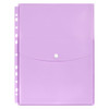 Marbig Binder Wallet A4 Top Open Pastel Purple Pack of 12