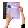 Marbig A4 Binder Wallet Top Open Pastel Purple Pack of 12