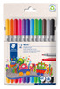 Staedtler 320 NWP12 Noris Double-Ended Fibre-Tip Pen Assorted Colours Wallet of 12 | It's A Mega Thing