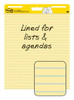 Post-it Easel Pads Yellow Lined 635 x 762mm 30 Sheets Pack of 2 561