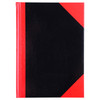 Cumberland 43110CM Notebook Gloss A5 200 Leaf Red & Black | Mega Office Supplies