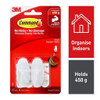 Command Designer Hooks Small White 2 Pack (450g)
