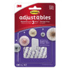 COMMAND ADJUSTABLES 17830CLR-6ES 6 PACK ADHESIVE SMALL (UP TO 225G) REPOSITIONABLE WALL HOOKS CLEAR