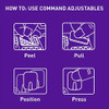 Command Adjustables Repositionable Hooks Small Clear 6 Pack (225g)