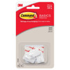 COMMAND 17502 3 PACK BASIC HOOK SMALL (UP TO 225G) WHITE
