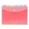 Marbig 2015096 Document Wallet With 6 Files Bright - Pack of 6 | Mega Office Supplies