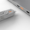 Lindy USB Type A Port Blocker Orange 4 Pack with Key