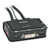 Lindy 2 Port DVI USB 2.0 and Audio KVM Switch Compact
