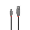 Lindy 0.5m USB 2.0 Cable Type A to Micro-B Anthra Line