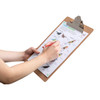 Marbig Masonite Clipboard Foolscap #43120 Brown (Large Clip) | Mega Office Supplies