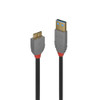 Lindy 36767 2m USB 3.0 Type A to Micro-B Cable, Anthra Line | It's A Mega Thing