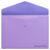 ColourHide PP Document Wallet with Button Closure A4 In Purple 1002419J (Pack of 10) | Mega Office Supplies