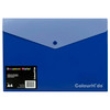 ColourHide 1002431J PP Document Wallet with Button Closure A4 In Blue (Pack of 10) | Mega Office Supplies