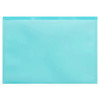 ColourHide Aqua 1002432J PP Document Wallet with Button Closure A4 in (Pack of 10) | Mega Office Supplies