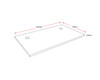 Rapidline Rectangle Table Top Only 1200 x 700 x 25mm with 2 Cable Port Beech