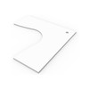 Rapidline T1812 NW Corner Workstation Table Top Only - 1800mm x 1200mm x 700mm D x 25mm T Natural White | It's A Mega Thing