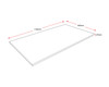 Rapidline Rectangle Table Top Only 1100 x 600 x 25mm Beech