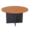 Rapidline Rapid Worker Round Meeting Table 1200mm Diameter Cherry / Ironstone