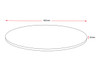 Rapidline Round Table Top Only 900mm Diameter x 25mm Height Cherry
