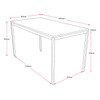Rapidline 9SFT189 Steel Frame Drafting Height Table 1800mm Wide x 900mm Deep x 900mm High Natural White