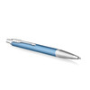 Parker IM Premium Blue Grey Chrome Trim Ballpoint Pen
