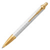 Parker IM Premium Pearl Gold Trim Ballpoint Pen