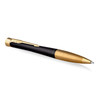 Parker Ballpoint Pen Urban Twist Muted Black Lacquer and Gold Trim Medium Tip