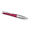Parker Ballpoint Pen Urban Twist Magenta Lacquer and Chrome Trim Medium Tip