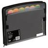 ColourHide 9026002J ZipIt A4 Expanding File - 7 Pockets Black | Mega Office Supplies