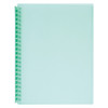 Marbig Clearview Refillable Display Book 20 Pocket A4 Pastel Green