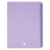Marbig Clearview Display Book Refillable 20 Pocket A4 Pastel Purple
