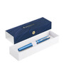 Waterman Graduate Allure Blue Chrome Trim Fountain Pen in Box