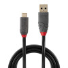 1.5m USB 3.2 Type A to C Cable 10Gbps 5A PD Anthra Line Lindy