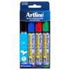 Artline 157944 579 Whiteboard Marker 5mm Chisel Nib Assorted Wallet 4 | Mega Office Supplies