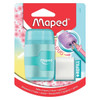 Maped 8049230 Connect Sharpener/Eraser Pastel Colour - Box 6 | Mega Office Supplies