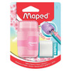 Maped Sharpener/Eraser Pastel Colour 8049230 Connect - Box 6 | Mega Office Supplies