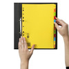 Marbig A4 Indices and Dividers 1-12 Tab Manilla Brights Pack of 25