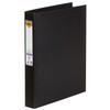 Marbig Ring Binder 25mm 4D Polyethylene A4 Black Box of 6
