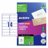 Avery 936094 premium address labels with AveryEco 14 per sheet 99.1 x 38.1mm pack of 50