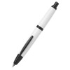 Pilot Capless Black Accent Fountain Pen Gloss White Barrel Stub Nib